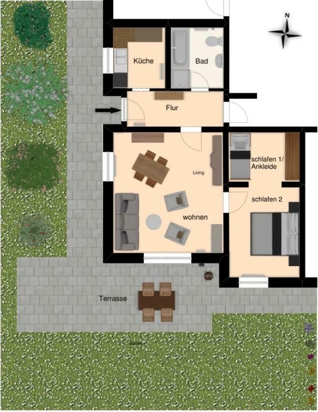 nette Ferienwohnung im Grünen mit Südterrasse Idstein Exterior foto